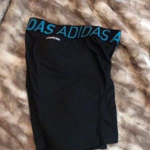 Adidas sliding shorts .